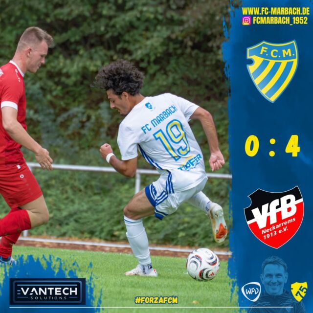 Herren l: Deutliche Niederlage im Letzten Test! 🔵🟡

Im letzten Testspiel erwischten unsere Jungs einen gebrauchten Tag. Man unterlag dem VfB Neckarrems mit 0:4.

Nun gilt es: Mund abwischen und am kommenden Mittwoch im Pokal gegen den VfB Tamm in die nächste Runde einziehen.

Wie immer gilt unser Dank an unsere Fans, die uns  tatkräftig unterstützt haben. 💙💛

#forzaFCM 🔵🟡

#einTeam #einVerein #jubiläum #Zusmmenhalt